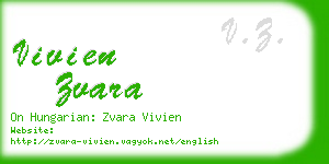 vivien zvara business card